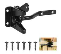 Chiusura A Gravità Automatica Per Cancello Serratura Per Cancello In Legno Nero Serratura Porta Giardino Automatico Cancello Catenaccio Con 6 Viti Per Cancelli Del Giardino Cancelli Per Pollai