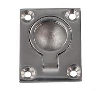 Chiusura a incasso per barca con struttura in acciaio inossidabile 316 e maniglia di sollevamento per porte di cabina e marina (48 x 38 mm)