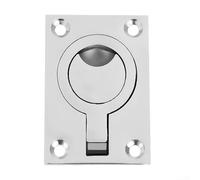 Chiusura a incasso per barca con struttura in acciaio inossidabile 316 e maniglia di sollevamento per porte di cabina e marina (64 x 46 mm)