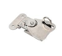 Chiusura a leva a molla, chiusura a gancio, gancio decorativo, leva, acciaio inossidabile(Silver)