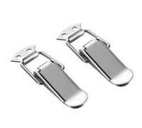 Chiusura a leva, chiusura a gancio, 2 pezzi di serratura a molla in acciaio inossidabile for armadietti, scatole, chiavistello a(201 Stainless Steel 72mm)