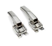 Chiusura a leva for impieghi gravosi, in acciaio inox, di grandi dimensioni, con chiusura a leva, for attrezzature pesanti, for porte industriali, 1 pezzo(Small)