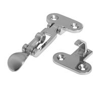 CHIUSURA A LEVA INOX MM 75 X 37 CON PORTA LUCCHETTO ACCESSORI BARCA