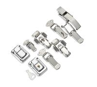 Chiusura a molla con fermo a levetta, Chiusura a levetta caricata a molla Cattura Hasp Piastra cromata in acciaio dolce Dimensioni multiple 30 kg(J105)