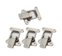 Chiusura a molla con fermo a levetta, Chiusura a levetta caricata a molla in acciaio inossidabile da 4 pezzi for scatola di mobili for armadietto dei bagagli Argento