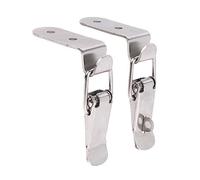 Chiusura a molla con fermo a levetta, Chiusura a levetta con bocca d'anatra da 90 gradi in acciaio inossidabile, confezione 2/4 pezzi, 108x25 mm(2pcs-01)