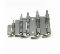 Chiusura a molla in acciaio inossidabile 304 | Argento 4 pezzi for cortile, capannone, armadietto, porta, WC(L Right)