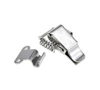 Chiusura a molla in acciaio inossidabile, Chiusure a levetta a molla da 90 gradi in acciaio inossidabile 304 argento 59-75 mm 2 pezzi(A,59mm)