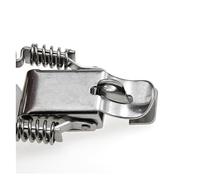 Chiusura a molla in acciaio inossidabile, Chiusure a levetta a molla da 90 gradi in acciaio inossidabile 304 argento 59-75 mm 2 pezzi(B,59mm)