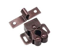 Chiusura a molla per armadio, chiusura a molla per cassetti in acciaio inox, chiusura a doppio rullo, clip a molla in acciaio inox con perline per armadio