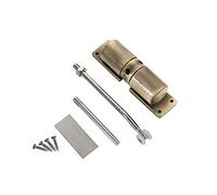 Chiusura a molla regolabile, chiusura automatica in alluminio silenzioso con asta di regolazione e viti per porta interna, chiudiporta, molla cancello, chiusura a molla, bronzo
