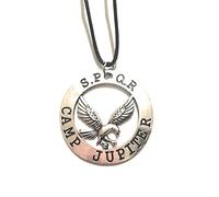 Chiusura a moschettone Collana Campo Giove Camp Jupiter Metallo Nichel Free S.P.Q.R. Percy Jackson dei Olimpo Aquila Fantasy Cosplay Pop Saga Poseidone