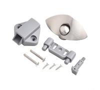 Chiusura a pressione a mezza luna, lunghezza 1416 mm, per camper, yacht, rimorchi, ante di armadi e cassetti, struttura in lega di zinco e base in nylon (spazzolato)