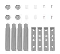 Chiusura a Pressione per Armadio, 4 Set, Meccanismo Magnetico | Abs, Facile da Installare e Usare, Accessori Completi, per Libreria e Mobile Vino