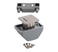 Chiusura a pulsante per armadietto, per camper, camper, roulotte, yacht, barca, con manopola di bloccaggio integrata