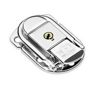 Chiusura a ribalta, Chiusura a leva in acciaio inossidabile for scatole, argento, confezione da 2(64411 58k 1)