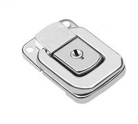 Chiusura a ribalta, Chiusura a leva in acciaio inossidabile for scatole, argento, confezione da 2(6445 50k)