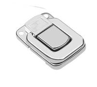 Chiusura a ribalta, Chiusura a leva in acciaio inossidabile for scatole, argento, confezione da 2(6445 50)