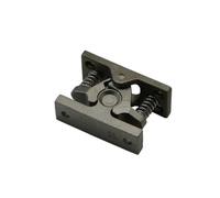 Chiusura a rullo per ante di armadi, Morsetto di arresto for porta con doppia chiusura a rullo e molla, colore argento nero, for mobili da roulotte(Silver)