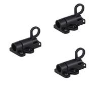 Chiusura a scatto a molla, 3 pezzi, chiavistello for porta con anello di trazione, chiusura automatica for cancello da giardino, lega alluminio