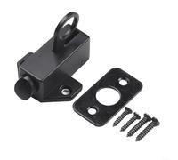 Chiusura a scatto con fibbia per aeromobili in lega di alluminio resistente alla ruggine con funzione a molla automatica per porte e ante di sicurezza (nero)