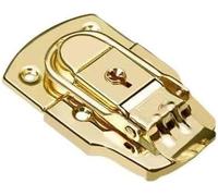 Chiusura a scatto con molla in acciaio inossidabil Cerniere a molla (confezione da 2, argento metallizzato) for armadietti portautensili a scatola(6407b Au)