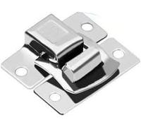 Chiusura a scatto con molla in acciaio inossidabil Cerniere a molla (confezione da 2, argento metallizzato) for armadietti portautensili a scatola(6481 32)