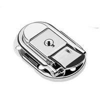 Chiusura a scatto con molla in acciaio inossidabil Cerniere a molla (confezione da 2, argento metallizzato) for armadietti portautensili a scatola(6425 61k)