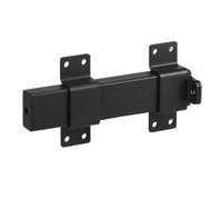 Chiusura a scatto in acciaio inossidabile, Serratura con chiusura a scorrimento regolabile 2 pezzi 7,5 pollici nera for porte e