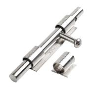 Chiusura a scrocco scorrevole, Chiavistello for porta in acciaio inossidabile con serratura scorrevole e gancio for casa giardino