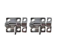 Chiusura a scrocco scorrevole, Chiavistello scorrevole in ferro con gancio e graffetta for cancelli in legno, confezione da 2 multicolore