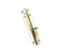 Chiusura a scrocco scorrevole, Serratura a scrocco for porta in rame con viti in bronzo/ottone da 1,5 a 8 pollici(Brass,4 in)