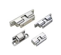 Chiusura a sfera con contatto for porta in lega di zinco con chiusura a contatto for impieghi gravosi, fibbia sferica in acciaio inossidabile 304, 1 pezzo(Silver)