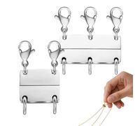 Chiusura a sovrapposizione per collane,Fermagli Magnetici Gioielli | Connettore Magnetico Separatore 2 Pezzi per Catene Bracciali Collane Uomo