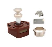 Chiusura a spinta per armadietto, blocco a pulsante | Chiudiporta per armadio per - Serrature senza chiave, maniglie a spinta per, hardware per mobili coppia