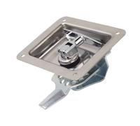 Chiusura a T in acciaio inox per impieghi gravosi, per cassette degli attrezzi, per unità di stoccaggio di rimorchi, e rimorchi, superficie luci, aspetto professionale,