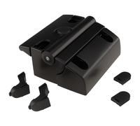 Chiusura a trappola PRO, 99 x 107 x 46, alluminio pressofuso verniciato a polvere, nero, tipo I/B, anteriore con viti a cilindro o a testa bombata M6