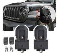 Chiusura antifurto per cofano auto per Jeep Wrangler JL JLU 4XE Rubicon Sahara Sport Gladiator JT con chiavi di blocco