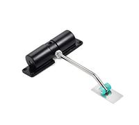 chiusura automatica della porta inossidabile, Chiudiporta automatico silenzioso idraulico con molla tampone invisibile, nero, bianco(Black)