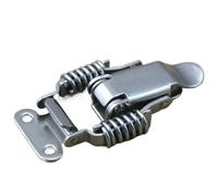 Chiusura Bloccabile Con Molla Chiusura a doppia molla da 10 pezzi per cassetti | Cattura la scatola di legno della valigia Attiva/disattiva le chiusure elastiche bloccano(Big With Hole-10Pcs)