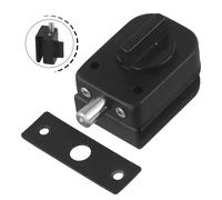 Chiusura Comando Scorrevole Nera Elegante per Porte in Vetro SUS304 Materiale Us