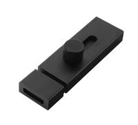 Chiusura Compatibile Con Le Parti Della Porta Senza Perforazione | Chiusura Della Porta Senza Perforazione. Adatta Alle Porte Della Stanza/fienile. Installazione Semplice.(Black 100mm)