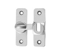 Chiusura Compatibile Con Le Parti Hardware Della Porta Della Stalla | Chiusura Di Sicurezza Senza Perforazione. Adatto For Porte Scorrevoli/fienile. Installazione Semplice.(Silver)