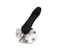 Chiusura con Maniglia Curva, Stile D | Impugnatura Nera Comoda, Ergonomico, Chiusura a Leva, delle celle Frigorifere