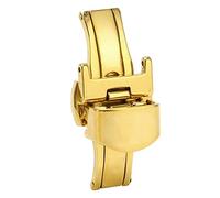 Chiusura con Pulsante Opaco RECHERE per Cinturino dell'orologio: Portatile, Facile da Installare, Durevole, Materiale in Acciaio Inossidabile, Pregevole Fattura (16 mm)