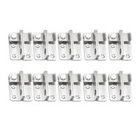 Chiusura della porta 1-10PCS Heavy Duty Stainless Steel Locking Bolt For Cabinet Wardrobe(Silver-M-10PCS)