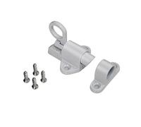 Chiusura della porta Window Gate Security Pull Ring Spring Bounce Door Bolt Automatic Latch Lock(White)