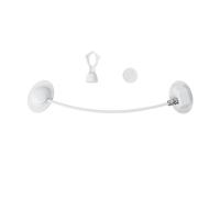 Chiusura di Sicurezza per Bambini, Chisura a magnete, 1 x Chiave magnetica, Serratura di Sicurezza per Armadi, Cucina, Cassetti, Sicurezza in Casa, con Adesivo, Senza Residui, bianco, fridge lock