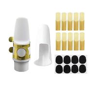 Chiusura for legatura in metallo for sax con cappuccio in plastica Accessori leggeri Tenori Sassofono contralto Set di clip for bocchino for clarinetto Bocchino for sassofono in metallo/830 (Color :
