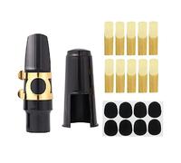 Chiusura for legatura in metallo for sax con cappuccio in plastica Accessori leggeri Tenori Sassofono contralto Set di clip for bocchino for clarinetto Bocchino for sassofono in metallo/830 (Color :